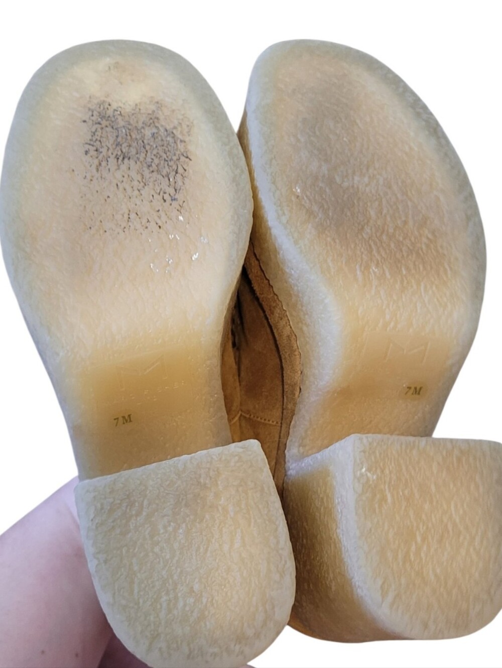 Marc Fisher Lina Brown Suede Platform Loafers Size 7 - Picture 6 of 6